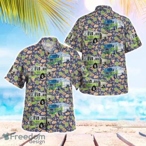 Pennsylvania, Hazle Twp. Fire & Rescue Company 141 Tropical 3D Hawaiian Shirt Gift For Summer Product Photo 1