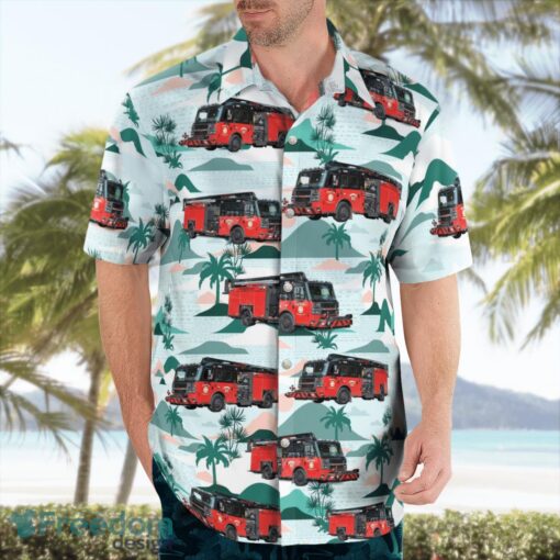 Pennsylvania, Wyndmoor Hose Company Beach Hawaiian Shirt Product Photo 4