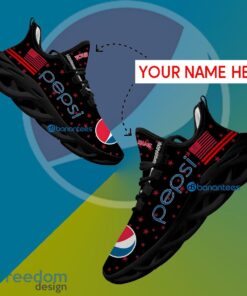 Pepsi Sport Sneaker Panache Custom Name Gift Max Soul Shoes USA Flag Star New For Fans - Pepsi Running Shoes New Trending Personalized Photo 1