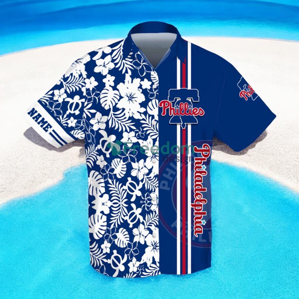 Personalized Philadelphia Phillies Flower Hibiscus Hawaiian Shirt image Personalized Philadelphia Phillies Flower Hibiscus Hawaiian Shirt Product Photo 1