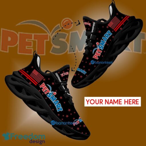 Petsmart Chunky Sneaker Elevate Custom Name Gift Max Soul Shoes USA Flag Star New For Fans - Petsmart Running Shoes New Trending Personalized Photo 1