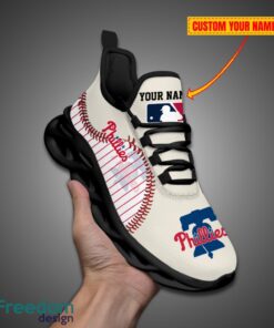 Philadelphia Phillies MLB Personalized Name Max Soul Shoes New Gift