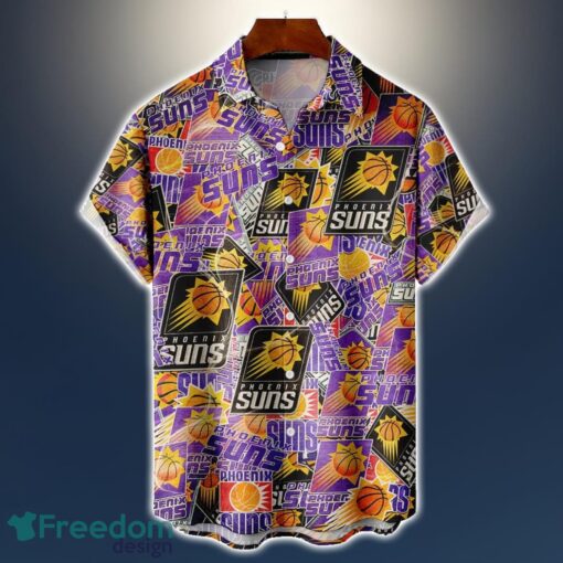 Phoenix Suns Logo All Printed 3D Hawaiian Shirt For Fans NBA Hawaiian Shirt Product Photo 1