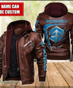 Piaggio 2D Leather Jacket For Men Custom Name Special Gift Ideas Product Photo 2