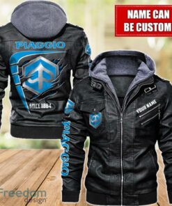 Piaggio 2D Leather Jacket For Men Custom Name Special Gift Ideas Product Photo 1