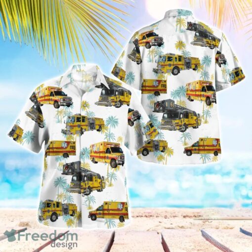 Pike Township Fire Department Hawaiian Shirt Beach Summer Shirt Product Photo 1