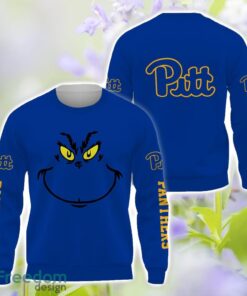 Pittsburgh Panthers Grinch Face All Over Printed 3D T-Shirt Sweatshirt Hoodie Product Photo 2