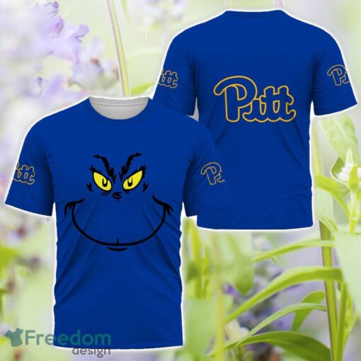 Pittsburgh Panthers Grinch Face All Over Printed 3D T-Shirt Sweatshirt Hoodie Product Photo 3