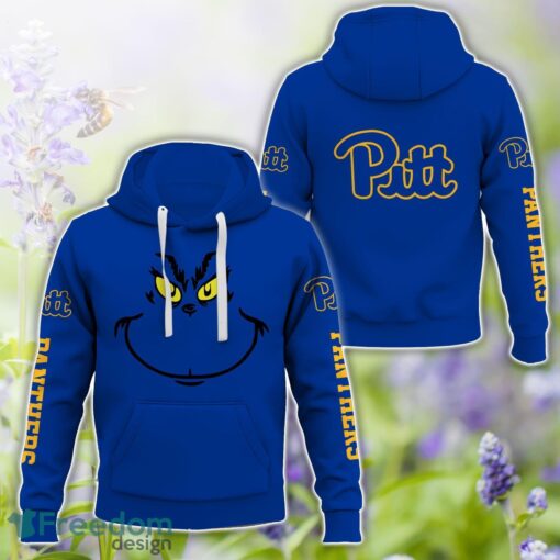 Pittsburgh Panthers Grinch Face All Over Printed 3D T-Shirt Sweatshirt Hoodie Product Photo 1