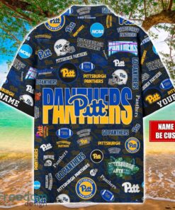 Pittsburgh Panthers Logo Hawaiian Shirt For Fans Trending Beach Shirt Custom Name Product Photo 2