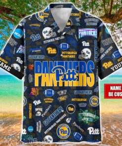 Pittsburgh Panthers Logo Hawaiian Shirt For Fans Trending Beach Shirt Custom Name