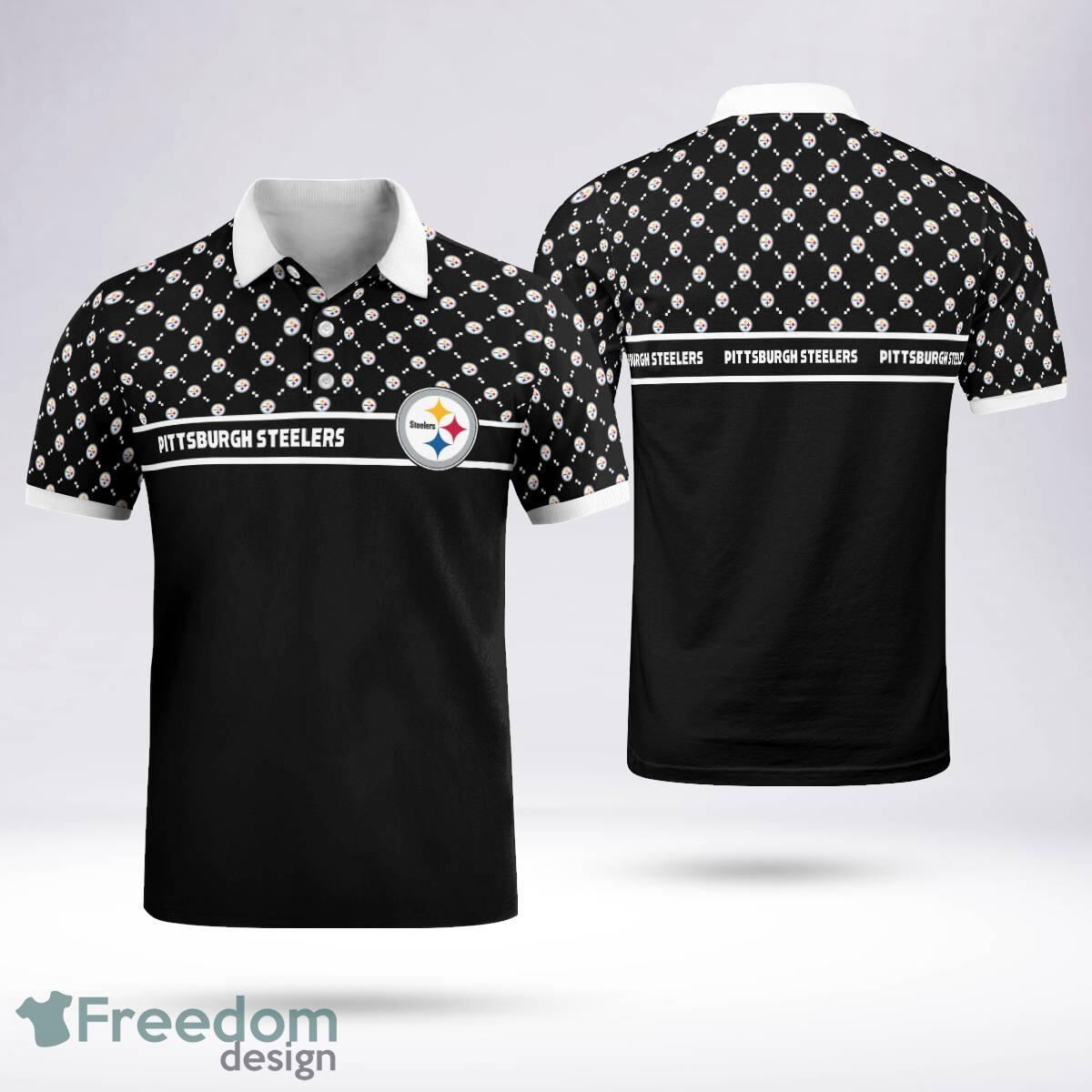 Pittsburgh Steelers Team Logo Polo Shirt New For Men Women Fans image Pittsburgh Steelers Team Logo Polo Shirt New For Men Women Fans - Pittsburgh Steelers Team Logo Polo Shirt New For Men Women Fans