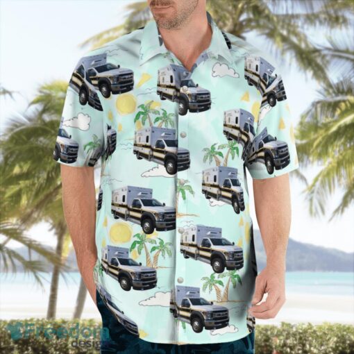 Plattsburg, Missouri, Tri-County Ambulance District Beach Hawaiian Shirt Product Photo 4