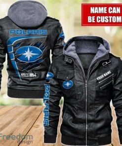 Polaris 2D Leather Jacket For Men Custom Name Special Gift Ideas