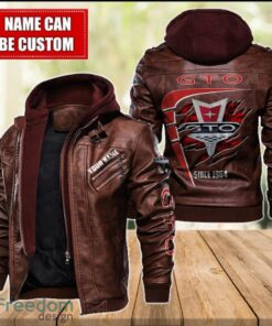 Pontiac GTO 2D Leather Jacket For Men Custom Name Special Gift Ideas Product Photo 2