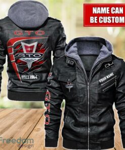 Pontiac GTO 2D Leather Jacket For Men Custom Name Special Gift Ideas