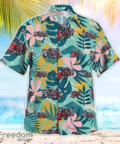 Port Richey Fire Department, Florida Hawaiian Shirt Beach Summer Shirt Product Photo 3