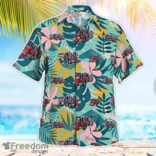 Port Richey Fire Department, Florida Hawaiian Shirt Beach Summer Shirt Product Photo 3