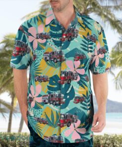 Port Richey Fire Department, Florida Hawaiian Shirt Beach Summer Shirt Product Photo 4