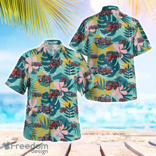 Port Richey Fire Department, Florida Hawaiian Shirt Beach Summer Shirt Product Photo 1