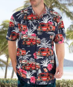 Port Washington (WI) Fire Department Hawaiian Shirt Beach Summer Shirt Product Photo 4