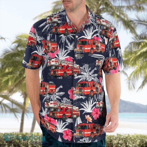 Port Washington (WI) Fire Department Hawaiian Shirt Beach Summer Shirt Product Photo 4