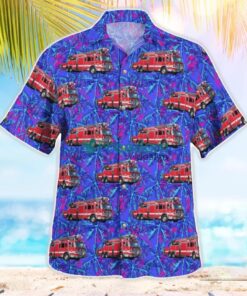 Portland Fire & Rescue, Oregon Fire Truck Hawaiian Shirt Gift For Summer Vacation Product Photo 2