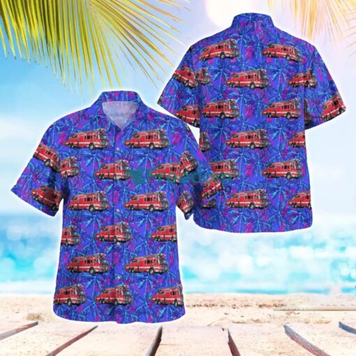 Portland Fire & Rescue, Oregon Fire Truck Hawaiian Shirt Gift For Summer Vacation Product Photo 1