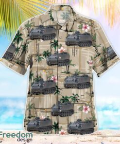 Portuguese Army M113 Armored Personnel Carrier Beach Hawaiian Shirt Product Photo 2