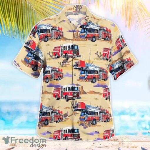 Prescott Valley, Arizona, Central Arizona Fire & Medical Authority (CAFMA) Station 50 Hawaiian Shirt Men Women Beach Shirt Product Photo 2