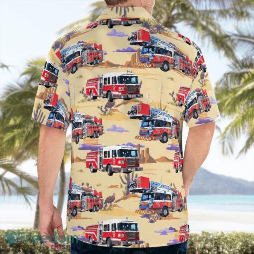 Prescott Valley, Arizona, Central Arizona Fire & Medical Authority (CAFMA) Station 50 Hawaiian Shirt Men Women Beach Shirt Product Photo 4