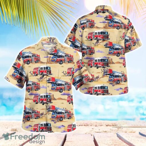 Prescott Valley, Arizona, Central Arizona Fire & Medical Authority (CAFMA) Station 50 Hawaiian Shirt Men Women Beach Shirt Product Photo 1