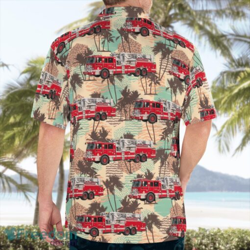 Providence Fire Department Providence, Rhode Island Summer Hawaiian Shirt Product Photo 2