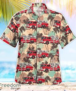 Providence Fire Department Providence, Rhode Island Summer Hawaiian Shirt Product Photo 3