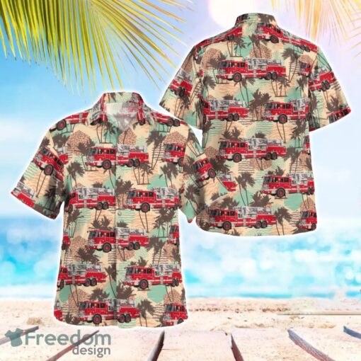 Providence Fire Department Providence, Rhode Island Summer Hawaiian Shirt Product Photo 1