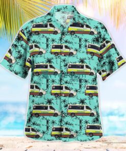 Queensland Ambulance Service QAS Mercedes-Benz Sprinter Hawaiian Shirt Gift For Summer Vacation Product Photo 2