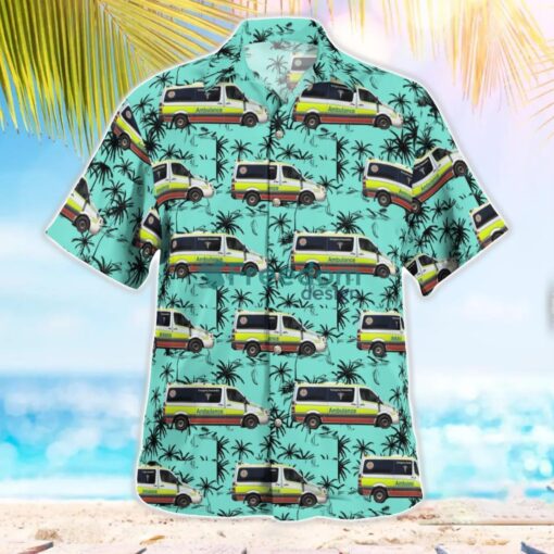 Queensland Ambulance Service QAS Mercedes-Benz Sprinter Hawaiian Shirt Gift For Summer Vacation Product Photo 2