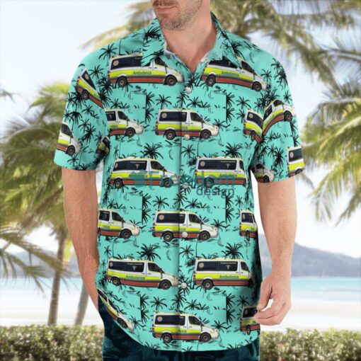 Queensland Ambulance Service QAS Mercedes-Benz Sprinter Hawaiian Shirt Gift For Summer Vacation Product Photo 3