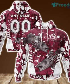 Queensland Reds Barramundi Skeleton Fishing Personalized Hoodie 3D All Over Print New