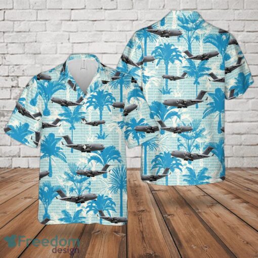 RAAF Boeing C-17 Globemaster Blue Hawaiian Shirt Beach Summer Shirt Product Photo 1