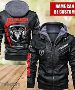 Ram truck 2D Leather Jacket For Men Custom Name Special Gift Ideas Product Photo 1