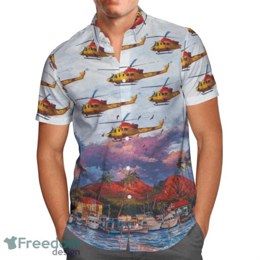 RCAF Bell CH-146 Griffon (412CF) SAR Hawaiian Shirt Beach Summer Shirt Product Photo 2