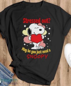 Red Cross Snoopy T-Shirt May You Just Need A Snoopy - Black T-Shirt