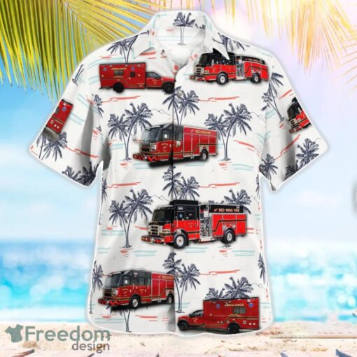 Red Wing Fire Department Hawaiian Shirt Beach Summer Gift Product Photo 2