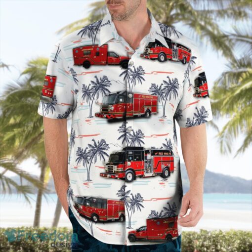 Red Wing Fire Department Hawaiian Shirt Beach Summer Gift Product Photo 3