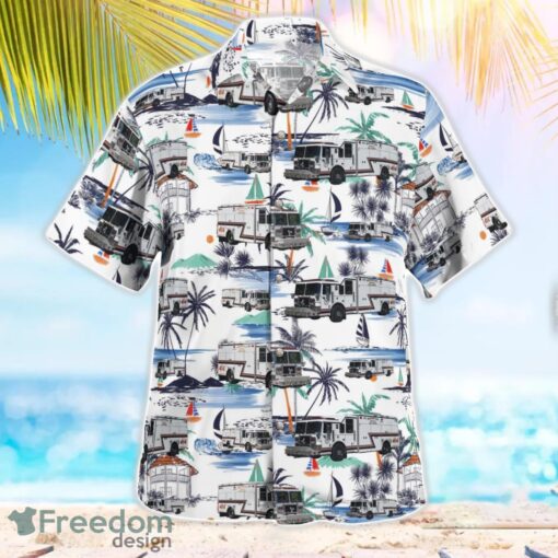 Reisterstown Volunteer Fire Company, Maryland Hawaiian Shirt Beach Summer Shirt Product Photo 3