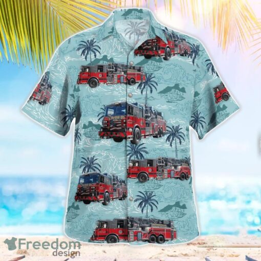 Rensselaer Fire Department, Indiana Beach Hawaiian Shirt Gift For Summer Holiday Product Photo 3