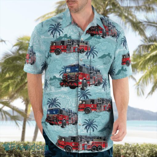 Rensselaer Fire Department, Indiana Beach Hawaiian Shirt Gift For Summer Holiday Product Photo 4