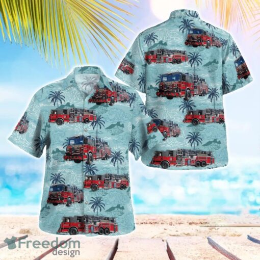 Rensselaer Fire Department, Indiana Beach Hawaiian Shirt Gift For Summer Holiday Product Photo 1