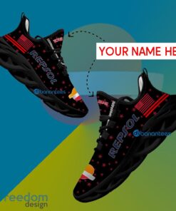 Repsol Sport Sneaker Attitude Custom Name Gift Max Soul Shoes USA Flag Star New For Fans - Repsol Running Shoes New Trending Personalized Photo 1